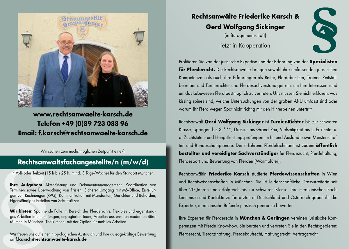 Rechtsanwälte Karsch und Sickinger in Kooperation